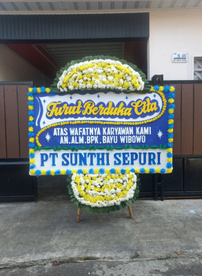 Papan Bunga Duka di Tambun Selatan